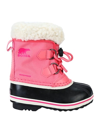 SOREL Ankle boot Pink Textile fibres, Rubber