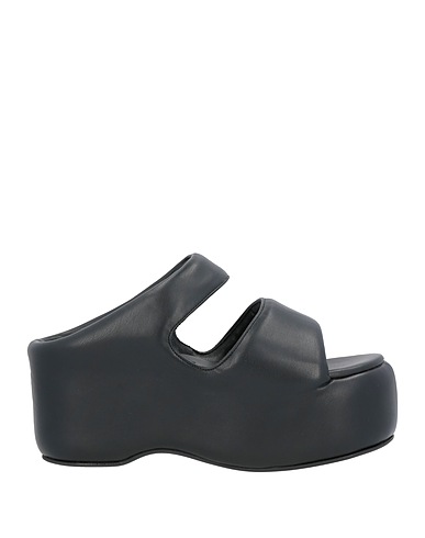 SIMON MILLER Sandals Black 50% Polyurethane, 50% Polyester