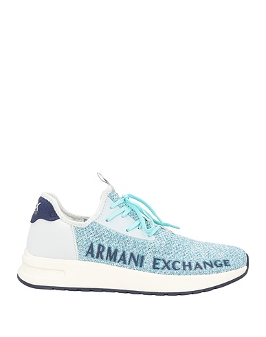 ARMANI EXCHANGE スニーカー ターコイズブルー ポリエステル 100% / 熱可塑性ポリウレタン / ポリウレタン