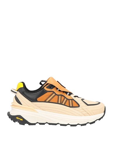 MONCLER Sneakers Χρώμα της άμμου Δέρμα, Ίνες υφασμάτων