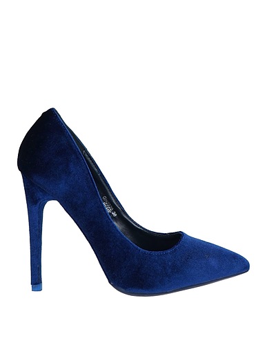 SEXY WOMAN Pump Blue Textile fibers