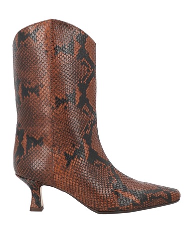 ANNA F. Ankle boot Brown Soft Leather