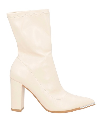 SEXY WOMAN Ankle boot Beige Textile fibers