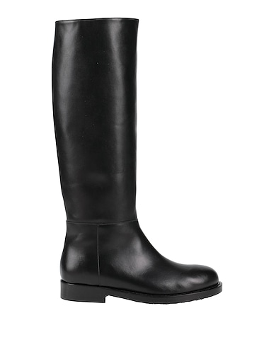 ANNA F. Boots Black Soft Leather