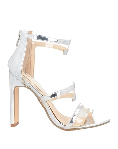 SEXY WOMAN Sandali Argento Fibre tessili
