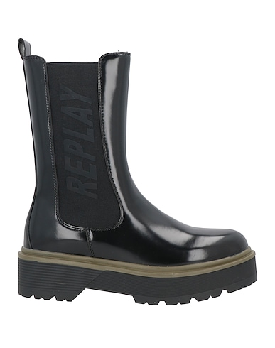 REPLAY Ankle boot Black Textile fibers