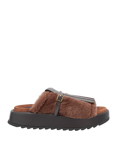 TELA Sandals Dark brown Soft Leather