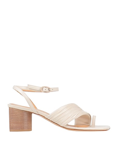 HALMANERA Flip flops Ivory Soft Leather