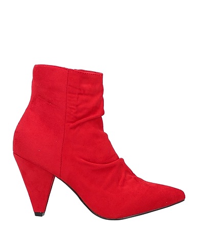 SEXY WOMAN Ankle boot Red Textile fibers
