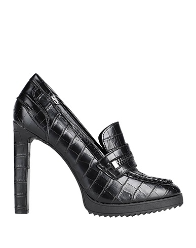 DKNY Loafers Black Textile fibres