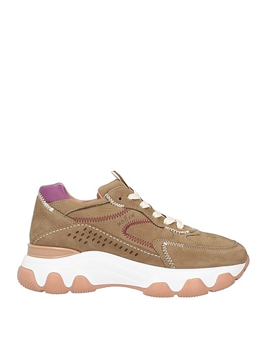 HOGAN Sneakers Military green Soft Leather