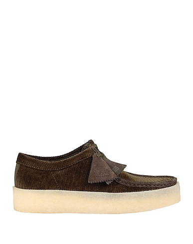CLARKS Ankle boot WALLABEE CUP
 Military green Textile fibres, Leather
