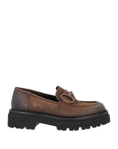 O'DAN LI Loafers Dark brown Soft Leather