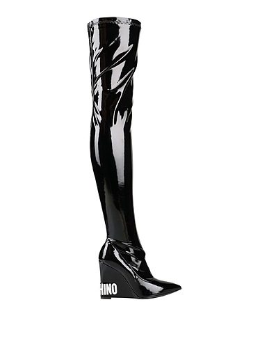 MOSCHINO Boots Black Textile fibres