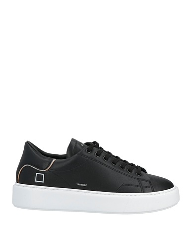 D.A.T.E. Sneakers Black Calfskin