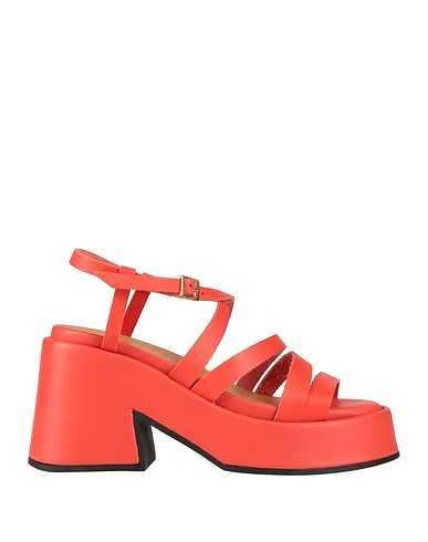 GANNI Sandals Coral Soft Leather