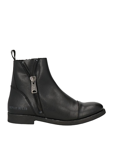 REPLAY Ankle boot Black Soft Leather