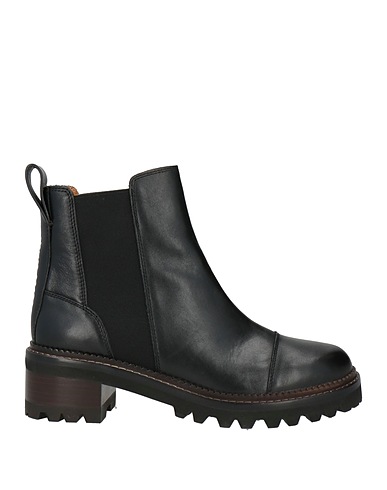 SEE BY CHLOÉ Ankle boot Black Calffur