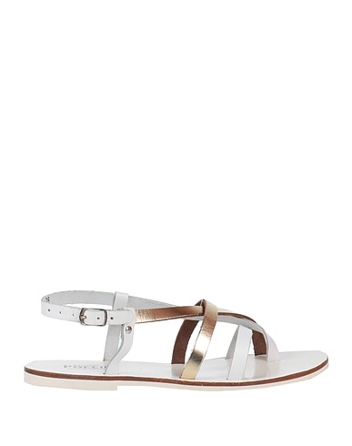 STUDIO POLLINI Flip flops Platinum Leather