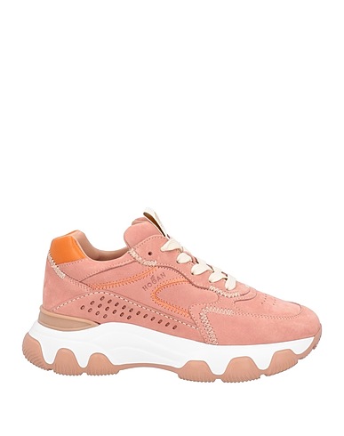 HOGAN Sneakers Antique rose Leather, Textile fibres