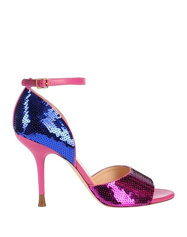 ROCHAS Sandals Magenta Textile fibers