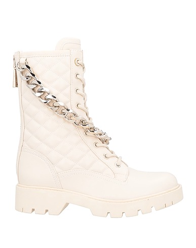 GUESS Ankle boot Ivory Textile fibres