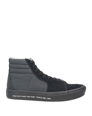 VANS Sneakers Black Leather, Textile fibers