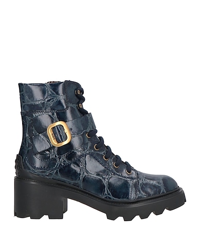 TOD'S Ankle boot Midnight blue Leather