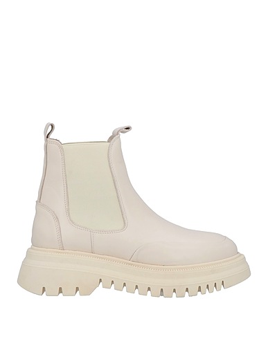ALISSIA Ankle boot Off white Calfskin