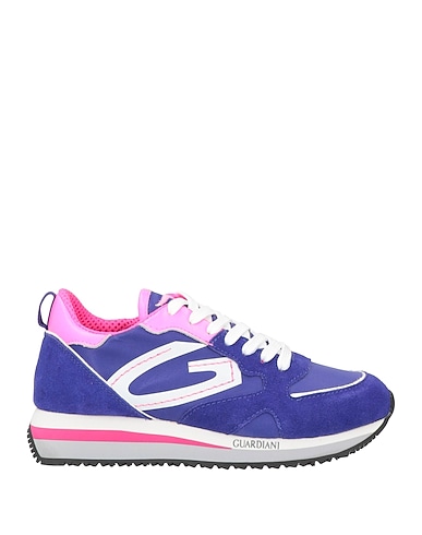 ALBERTO GUARDIANI Sneakers Purple Soft Leather, Nylon