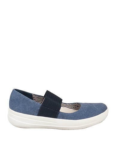 FITFLOP Ballet flats Navy blue Textile fibres