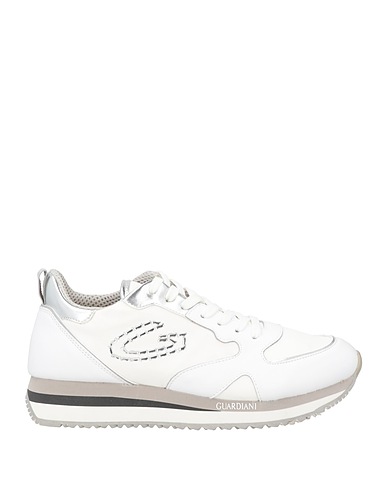 ALBERTO GUARDIANI Sneakers White Soft Leather, Nylon