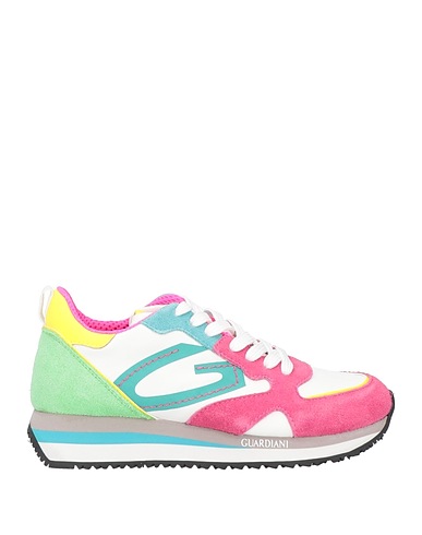 ALBERTO GUARDIANI Sneakers Off white Soft Leather, Nylon
