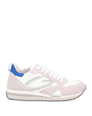 ALBERTO GUARDIANI Sneakers Off white Leather, Textile fibers