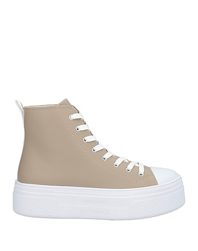 ARMANI EXCHANGE Sneakers Beige Pelle di bovino, Fibre tessili