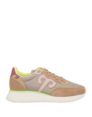 WUSHU RUYI Sneakers Beige Leder, Gewebefasern