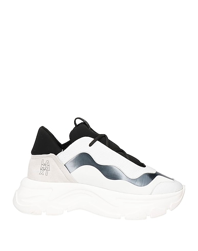 FABI Sneakers White Leather, Textile fibres