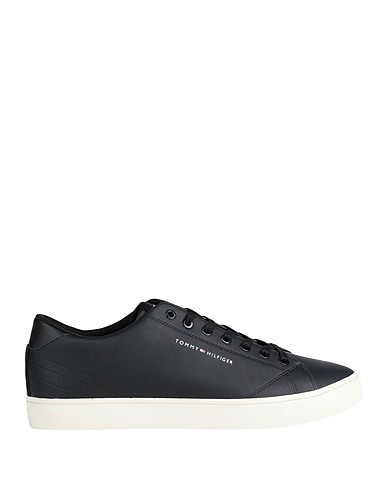TOMMY HILFIGER スニーカー ブラック リサイクルレザー 50% / リサイクルポリエステル 20% / PES - ポリエーテルサルフォン 15% / ポリウレタン 15%
