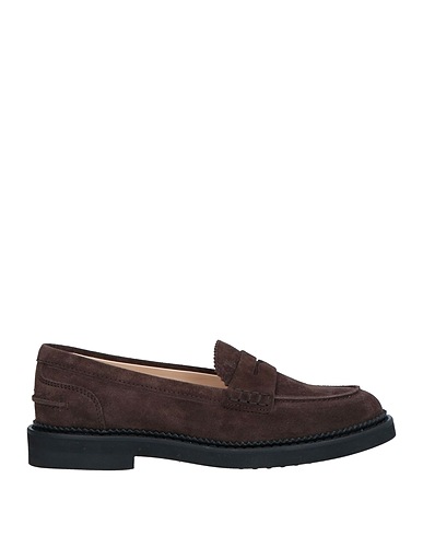 TOD'S Loafers Dark brown Soft Leather
