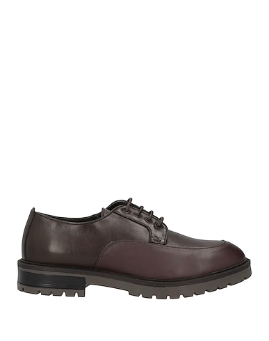 FEDENI Laced shoes Dark brown Soft Leather