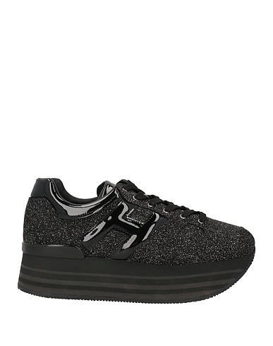 HOGAN Sneakers Black Goat skin