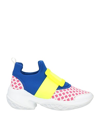 ROGER VIVIER Sneakers White Soft Leather, Textile fibers