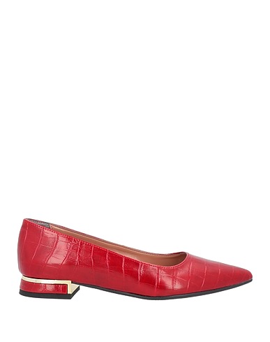 VIVIAN Ballet flats Brick red Soft Leather