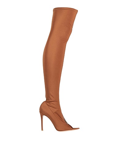 GIANVITO ROSSI Boots Tan Textile fibres, Synthetic fibers