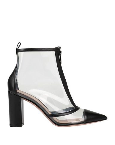 GIANVITO ROSSI Ankle boot Black Leather, Synthetic fibers