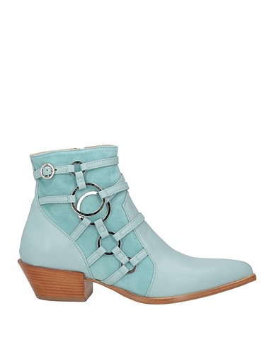 CAMERLENGO Ankle boot Turquoise Leather