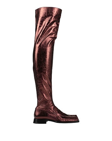 JIL SANDER Boots Bronze Soft Leather