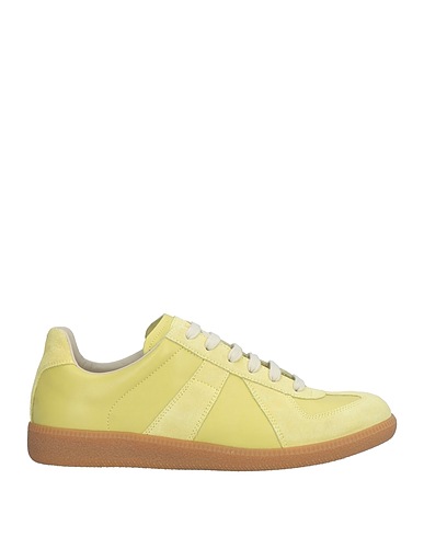 MAISON MARGIELA Sneakers Lime green Lambskin, Calfskin