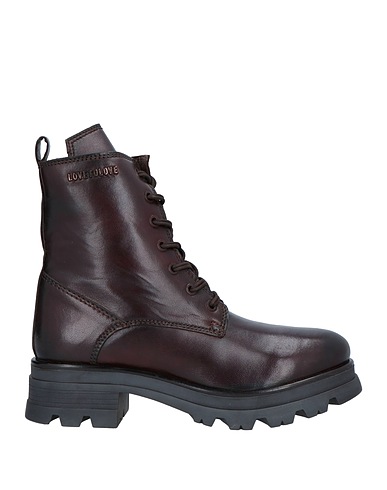 GAI MATTIOLO Ankle boot LOVE TO LOVE Dark brown Soft Leather