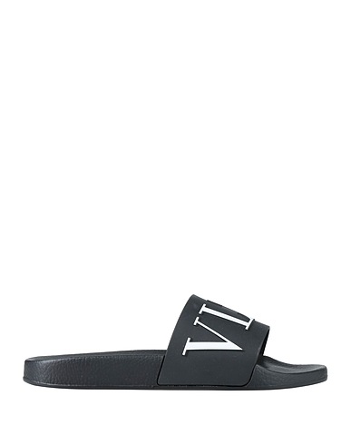 VALENTINO GARAVANI Sandals Black Textile fibres